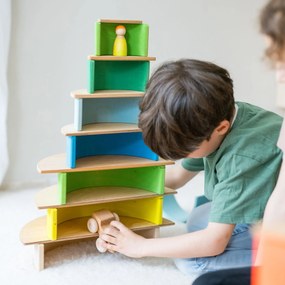 Grimm's - Arcobaleno - puzzle in legno - verde neon