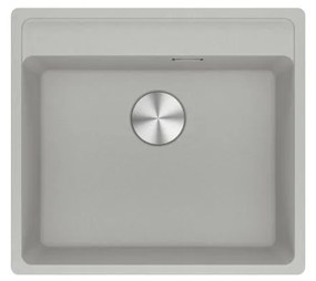 Lavello integrato 1 vasca in alluminio argento FRANKE Maris L 51 x L 56 cm