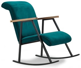 Poltrona in colore petrolio Yoka - Artie