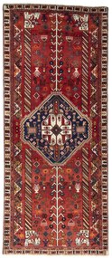 Shiraz Tappeto 100x250 Rosso (Iran) Annodato A Mano