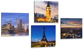 Set di quadri – Città notturne
