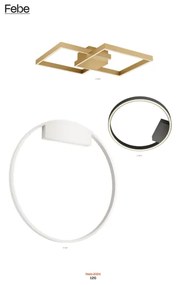 Redo 01-2835 - Applique a LED dimmerabile FEBE LED/24W/230V oro