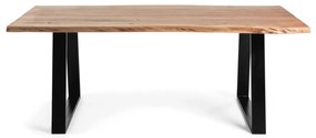 Kave Home - Tavolo Alaia in legno massello di acacia con finitura naturale 160 x 90 cm