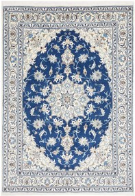 Nain Tappeto persiano 170x230 Blu (Iran) Annodato A Mano