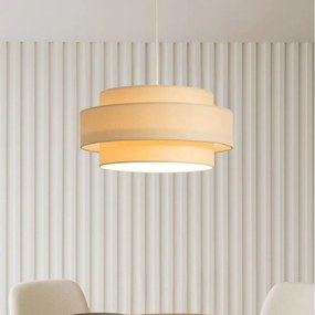 Brilagi - Lampadario sospeso su cavo RESNA 1xE27/60W/230V Ø 40 cm beige