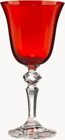 Set di 6 bicchieri da vino in cristallo fatti a mano Zaccaria