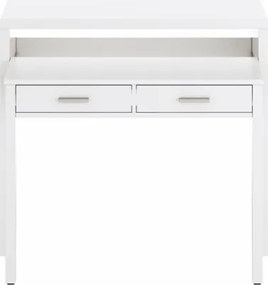 Scrivania Consolle Estraibile Salvaspazio 98x36x87 Cm Bianco Opaco