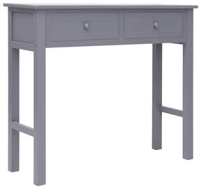Tavolo consolle grigio 90x30x77 cm in legno