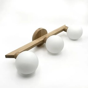 Plafoniera ANTONIO 3xG9/5W/230V rovere/bianco