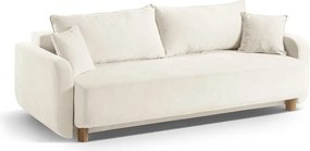 Divano color crema allungabile con contenitore 231 cm Elen – Micadoni