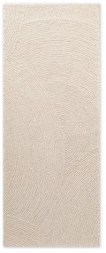 Passatoia colore naturale chiaro in lana tessuta a mano 80x300 cm Eleni Natural White – Hanse Home