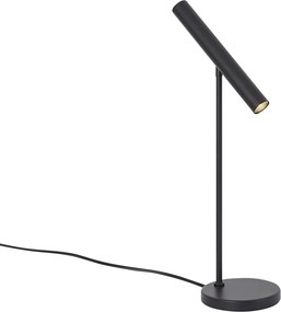 Lampada da tavolo moderna nera con LED e dimmer touch - Neva