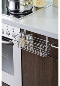 WENKO 2344100 - Cestino SLIM 24x11,5 cm cromo lucido/nero