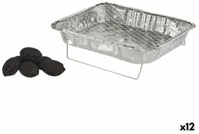 Barbecue Usa e Getta Alluminio Carbone 23,5 x 6 x 30,5 cm (12 Unità)