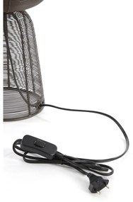 Lampada da tavolo marrone scuro (altezza 42 cm) Aboso - Light &amp; Living