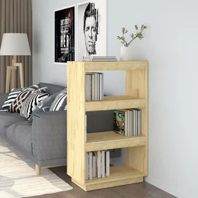 Libreria/divisorio 60x35x103 cm in legno massello di pino