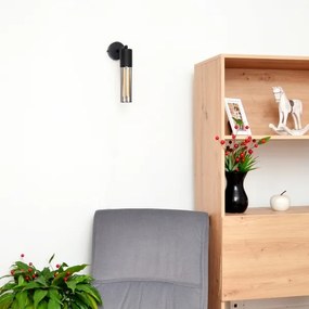 Applique MELODY 1xE27/15W/230V nero