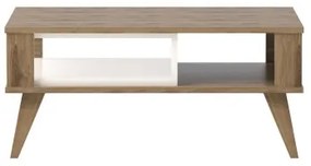 Tavolino IONIS 40x90 cm marrone/bianco