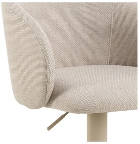 Sgabello da bar beige con altezza regolabile/con braccioli (altezza della seduta 86 cm) Eleanor – Actona