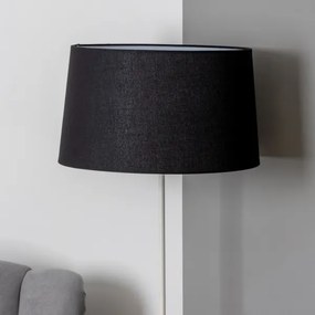 Brilagi - Lampada da terra LED CERIA, 1x E27/40W/230V, Ø 45 cm, nera/bianca