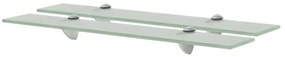 Mensole Galleggianti 2 Pz İn Vetro 60x10 Cm 8 Mm /