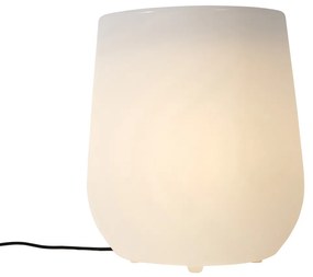 Lampada da terra da esterno vaso di fiori bianco IP44 - Flowerpot