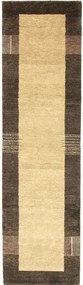 Gabbeh Tappeto 300x80 Beige (Indian) Annodato A Mano