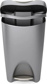 Bidone in plastica grigio 50 l Brim - Umbra