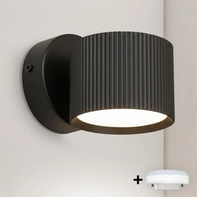 BRILAGI - LED RGB dimmerabile, faretto da parete STRIPY 1xGX53/14W/230V Wi-Fi Tuya, nero