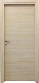 Porta reversibile a battente con telaio colore rovere sbiancato 60x210 cm