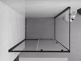 Mexen Exo-S cabina doccia scorrevole 120 x 90 cm, trasparente, nera - 8151-120-090-70-00