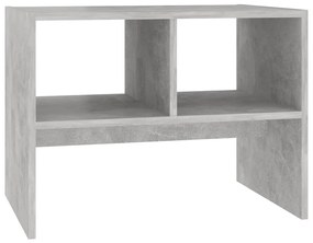 Tavolino Grigio Cemento 60x40x45 cm in Legno Multistrato