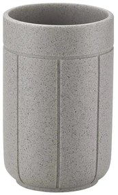 Portaspazzolino grigio chiaro in poliresina Kua – Blomus