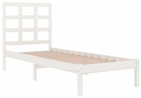 Giroletto bianco in legno massello 90x190 cm single