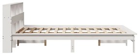 Letto senza materasso bianco 160x200 cm legno massello di pino