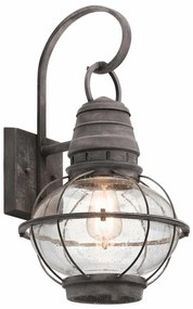 Applique classico chic da esterno KL-BRIDGEPOINT-L grigio IP44 1X E27 ELSTEAD