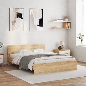 Giroletto Con Testiera Rovere Sonoma 140x200 Cm /