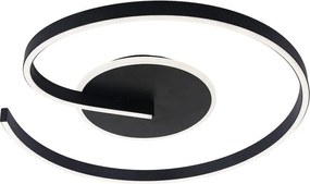 Plafoniera LED LORENZO LED/22W/230V Ø 50 cm nera