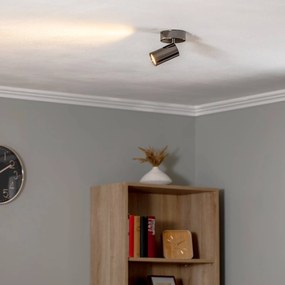 Lucea Faretto da soffitto Spotte, nero-cromo, a 1 luce