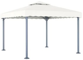 Gazebo 300x300 cm Crema Alluminio