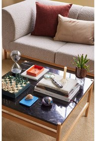 Tavolino con piano nero in marmo 80x80 cm Raw - Hübsch