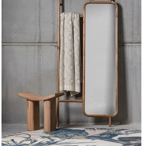 Sgabello di colore naturale in legno di paulownia massiccio Japan – WOOOD