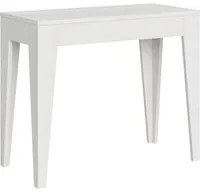 Consolle Allungabile 90-198x42x77 cm in Nobilitato Bianco