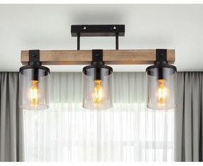 Globo 15555-3D - Lampadario a plafone LILA 3xE27/60W/230V