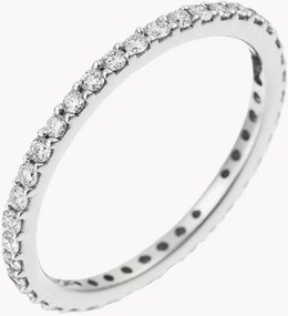 Anello in oro bianco con diamanti Tour Complet Lumineux