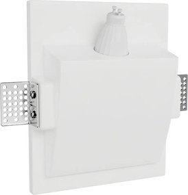 Applique da Incasso Segnapasso GU11 Compatta in Gesso Pitturabile