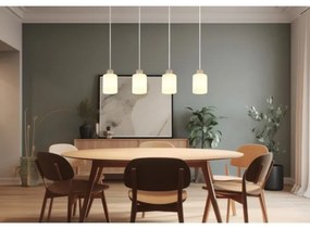 Globo 54114-4H - Lampadario a sospensione su cavo TRENT 4xE27/40W/230V