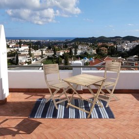 Set tavolo e sedie Solis NATERIAL beige per 2 persone