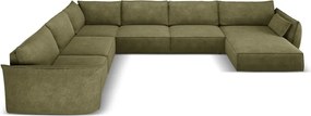 Divano angolare verde (angolo sinistro) Vanda - Mazzini Sofas