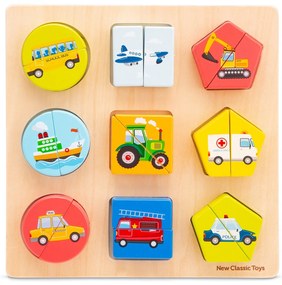 Puzzle in legno - Mezzi di trasporto